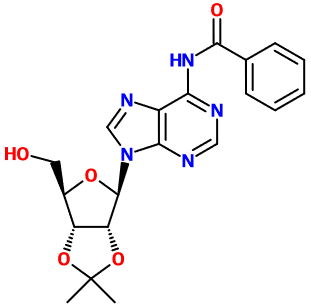 (image for) MC081406 N6-Benzoyl-2',3'-isopropylideneadenosine